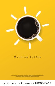 Coffee Poster Advertisement Flayers Vector Illustration