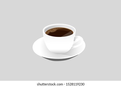 Coffee for Poster Advertisement  Vector Illustration