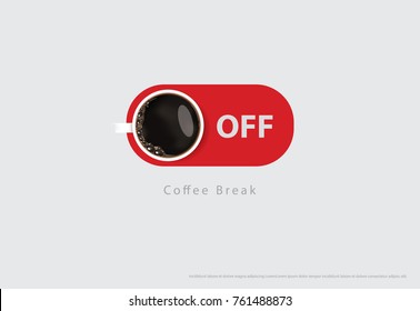 Coffee Poster for Advertisement Vector Illustration