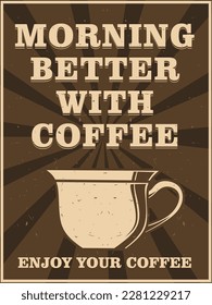 Coffee poster design for print