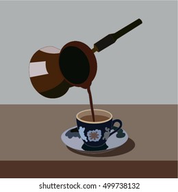 coffee pot and coffee