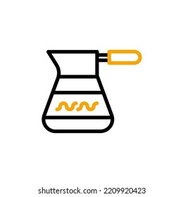 Coffee pot concept line icon. Simple element illustration. Coffee pot concept outline symbol design.