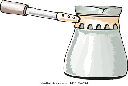 Coffee pot drink elements vector illustration eps10.