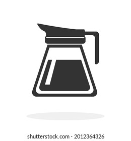 Coffee Pot Flat Icon Vector illustration