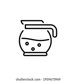 Coffee Pot Hire icon in vector. Logotype