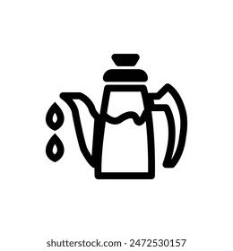 Coffee Pot Icon for Cafes and Home Brewing Enthusiasts