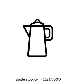 coffee pot icon design vector template