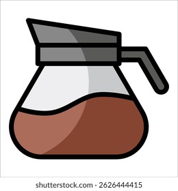 Coffee Pot Icon Element For Design