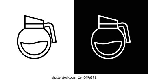 Coffee pot icon Graphic vector set for ui design
