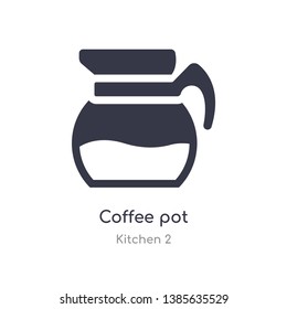 coffee pot icon. isolated coffee pot icon vector illustration from kitchen 2 collection. editable sing symbol can be use for web site and mobile app