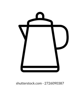 Icono de la olla de café Diseño de logotipo Diseño de símbolo Simple  
