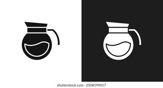 Vector de conjunto de logotipo de icono de cafetera