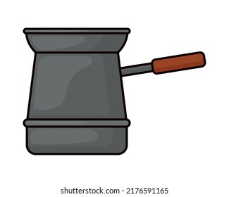 coffee pot icon on white background