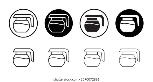 coffee pot icon Outline vector for web ui