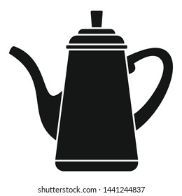 Coffee pot icon. Simple illustration of coffee pot vector icon for web design isolated on white background