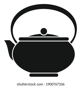 Coffee pot icon. Simple illustration of coffee pot vector icon for web design isolated on white background