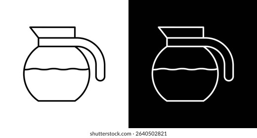 Coffee pot icon symbol concept for graphic design, Website, UI. EPS