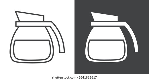 coffee pot icon symbol illustration logo