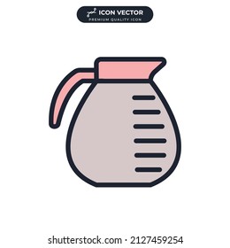 coffee pot icon symbol template for graphic and web design collection logo vector illustration
