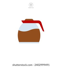 Coffee Pot Icon symbol vector illustration isolated on white background