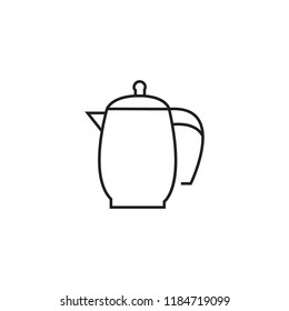 Coffee pot icon. Pot icon. Teapot icon.