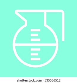 Coffee pot icon in trendy flat style isolated on grey background. Kitchen symbol for your design, logo, UI. Vector illustration, EPS10.