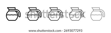 Coffee pot icon Vector Art Illustration