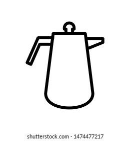 Coffee pot icon vector design template