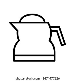Coffee pot icon vector design template