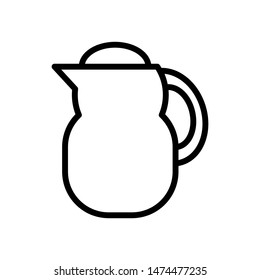Coffee pot icon vector design template