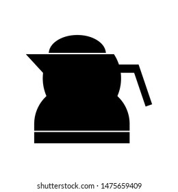 Coffee pot icon vector design template