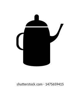 Coffee pot icon vector design template