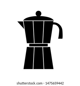 Coffee pot icon vector design template