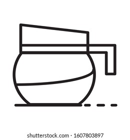 Coffee pot icon vector design template