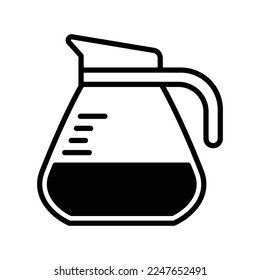 Coffee pot icon vector design template