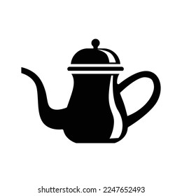 Coffee pot icon vector design template