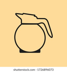 coffee pot icon, vector 
Illustration eps 10
