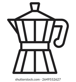 coffee pot icon vector illustration isolated sign