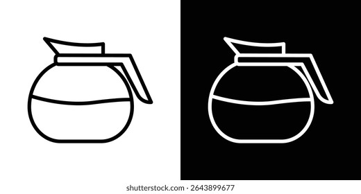 Coffee pot icon vector simple element illustration editable