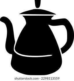 Symbol für die Kaffeekanne, Vektorsymbol
