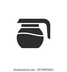 coffee pot icon web design in vector