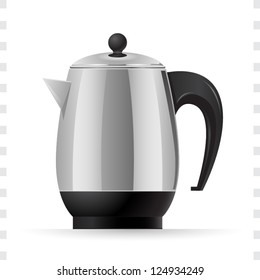 Coffee Pot Icon with White Background