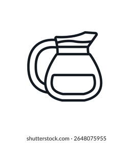 coffee pot icons isolated on White Background. Flat style design