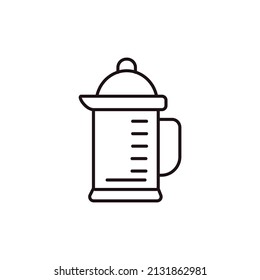 coffee pot  icons  symbol vector elements for infographic web
