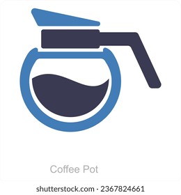 Coffee Pot and kettle icon concept