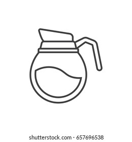 Coffee pot line icon.