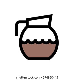 Coffee pot line icon. Pixel perfect fully editable vector icon suitable for websites, info graphics and print media.