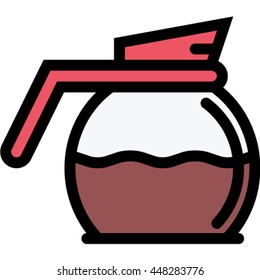 coffee pot  outline icon