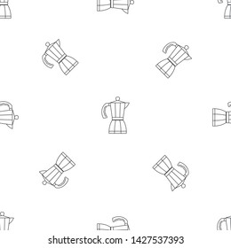 Coffee pot pattern seamless vector repeat geometric for any web design