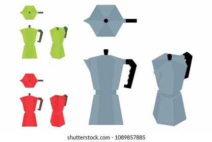 Coffee Pot simple variable colored